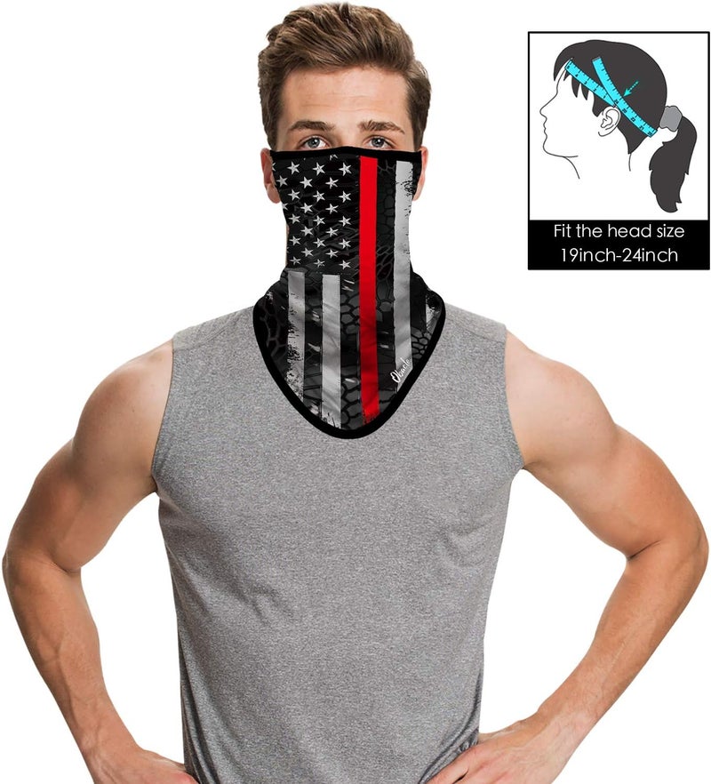 Obacle Bandana Face Mask with Ear Loops Neck Gaiter Face Mask Scarf Face Cover for Men Women - Image 2